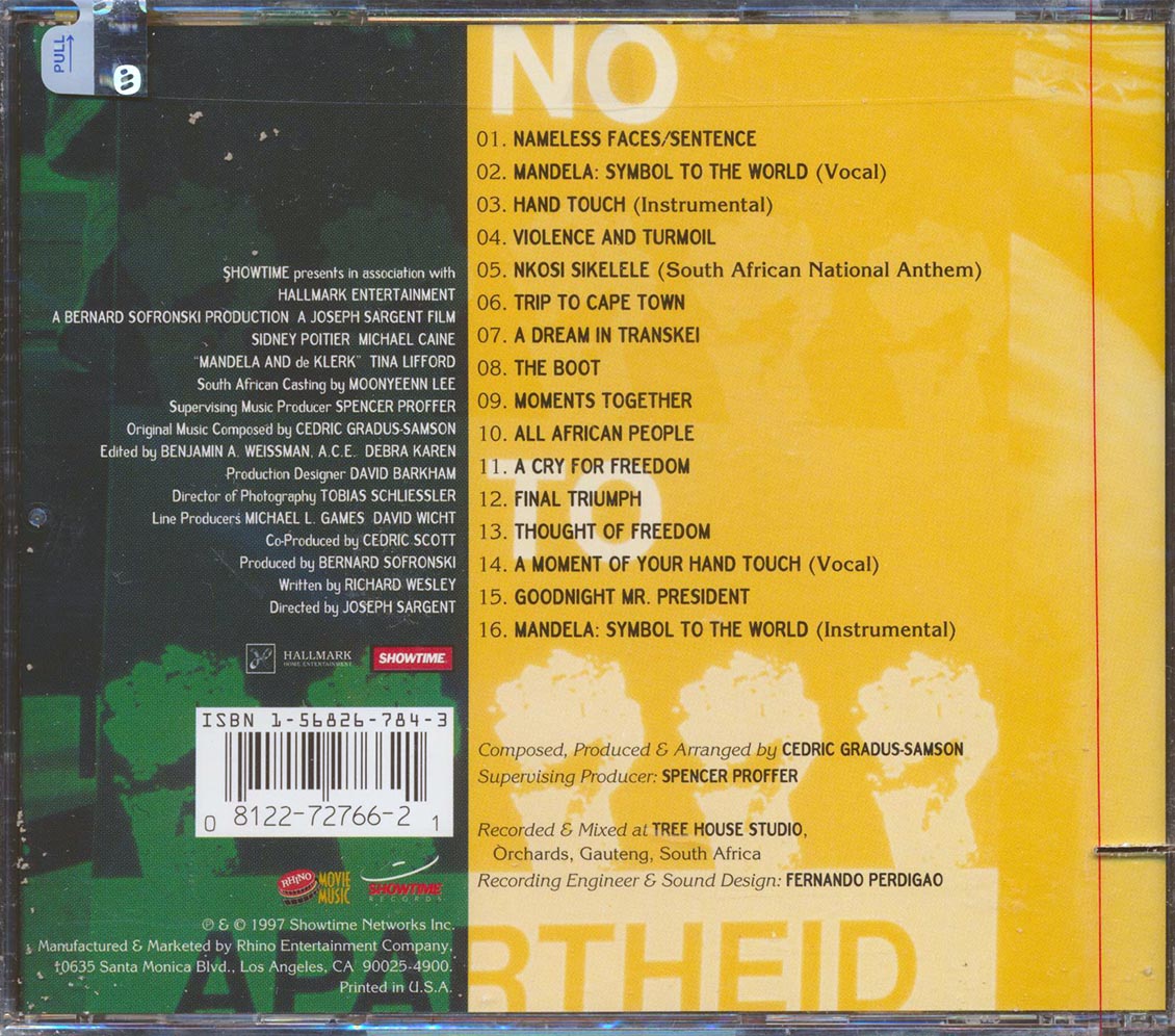 Various - Mandela And De Klerk Original Motion Picture Soundtrack CD 081227276621