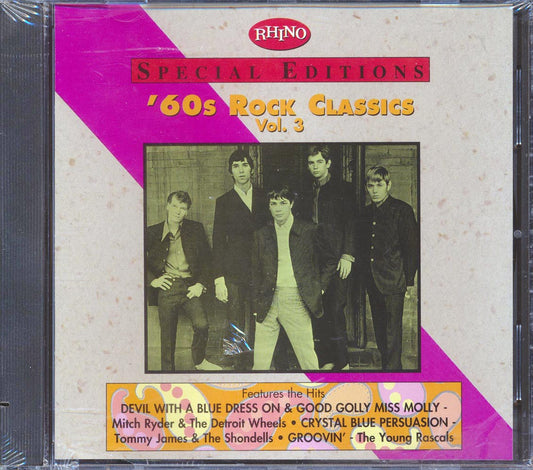 Mitch Ryder & The Young Wheels, Sam & Dave, The Young Rascals, Etc - 60's Rock Classics Volume 3 CD 081227173029