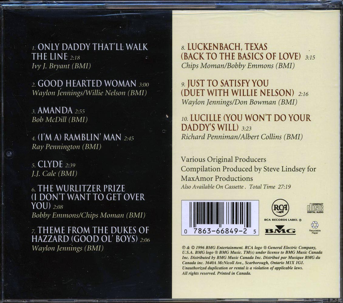Waylon Jennings - Super Hits CD 078636684925