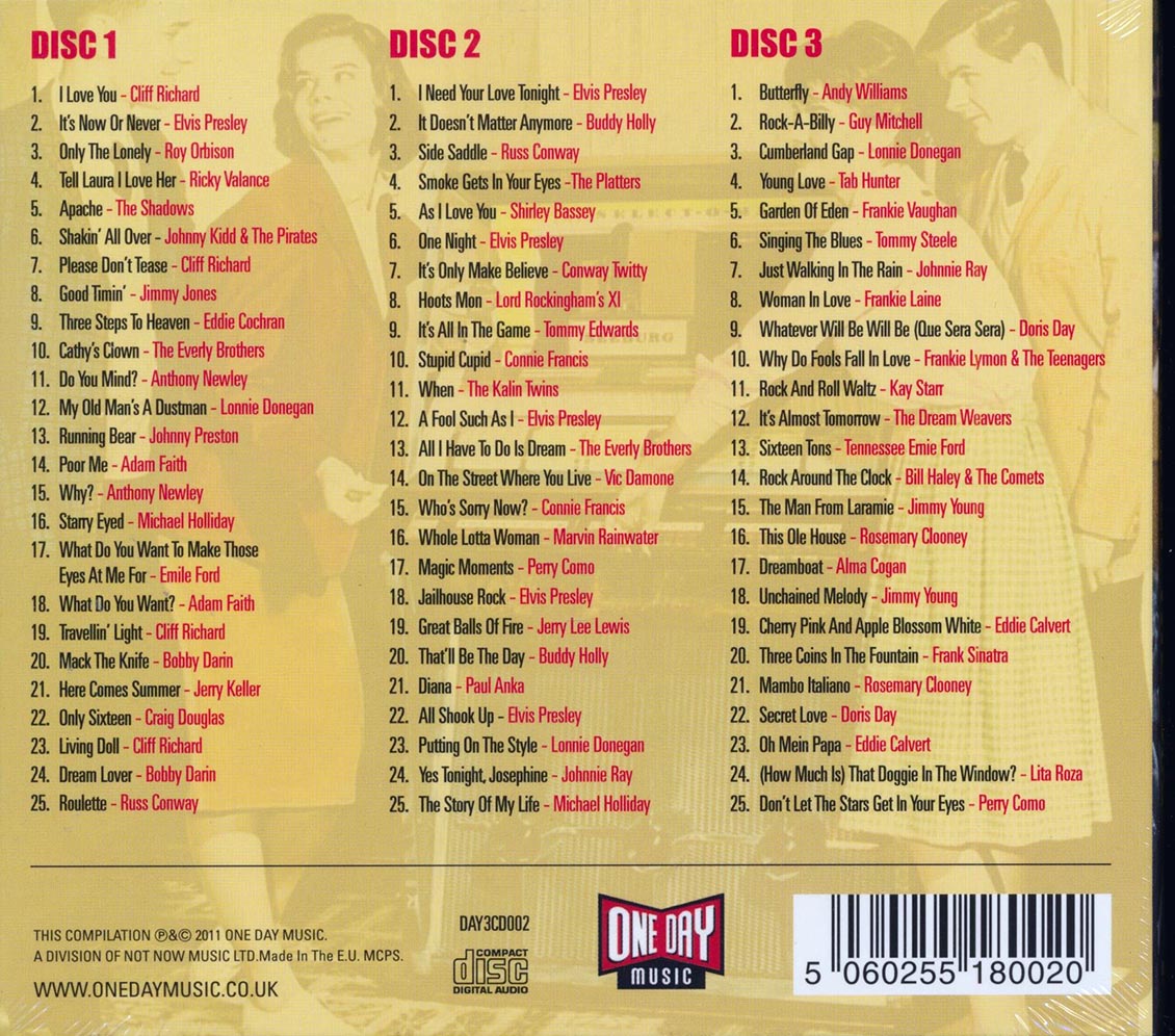 Various - Number 1 Hits Of The 50's | CD | 5060255180020