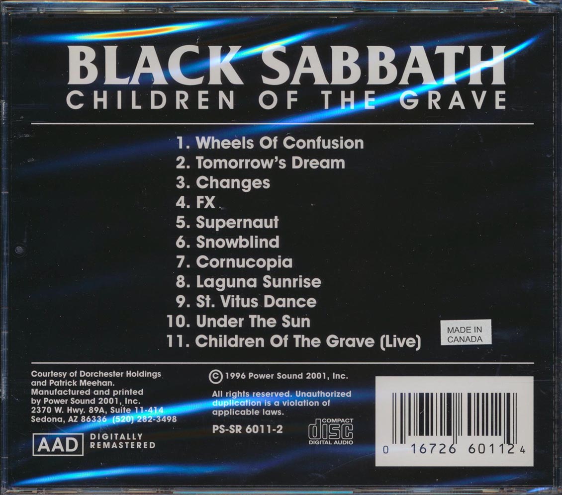 Black Sabbath - Children Of The Grave | CD | 016726601124